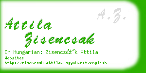 attila zisencsak business card